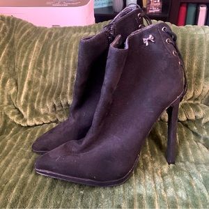 Used, Betseyville high heeled ankle boots size 6